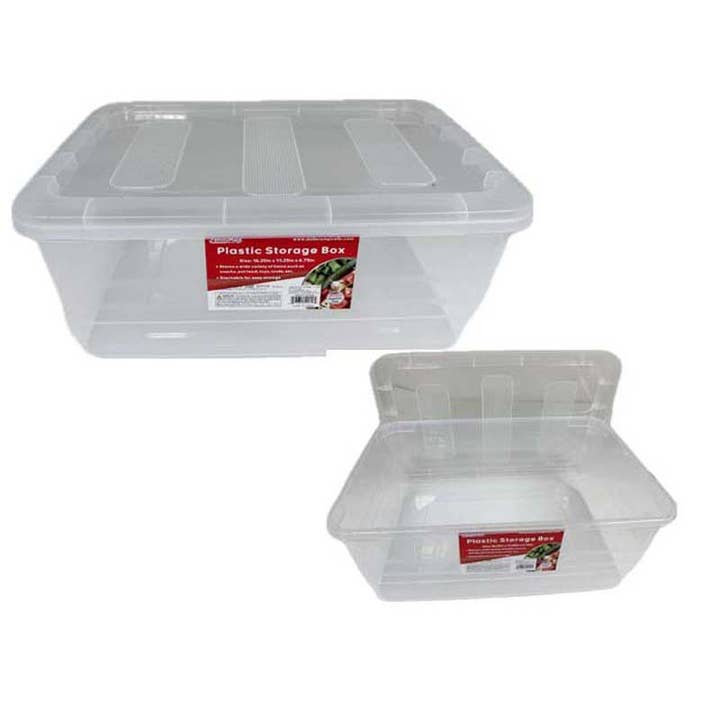 Plastic Storage Box 16.14" x 11.25" x 6.9" for wholesale by Deluxe Import Trading