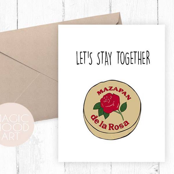 Let's Stay Together Card - Spanish Greeting Card for wholesale by Magic Mood Art