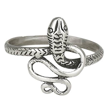 Anillo de plata de ley con forma de serpiente en espiral para venta al por mayor de Tiger Mountain Jewelry