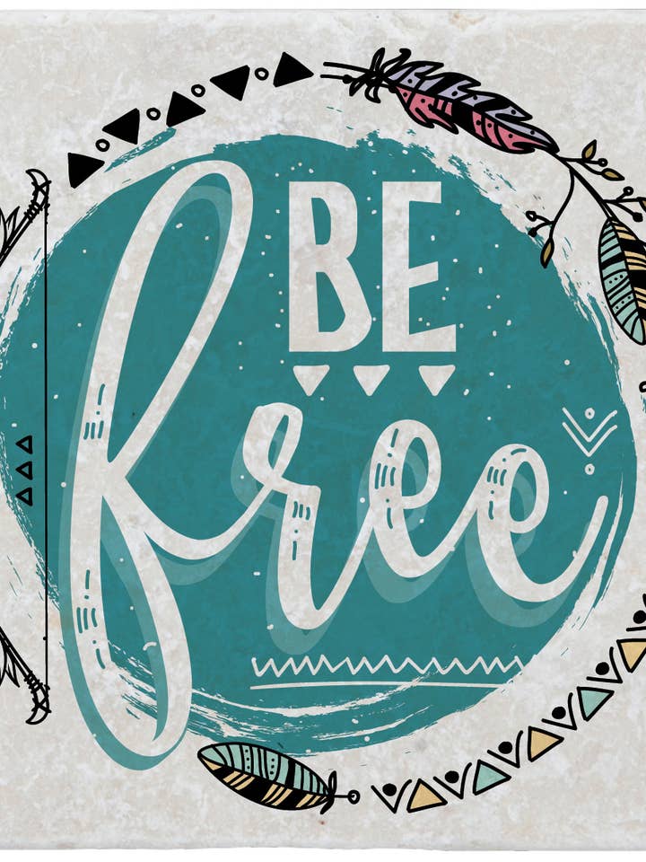 Bases para copos em mármore “Be Free” por atacado de Gespänsterwald