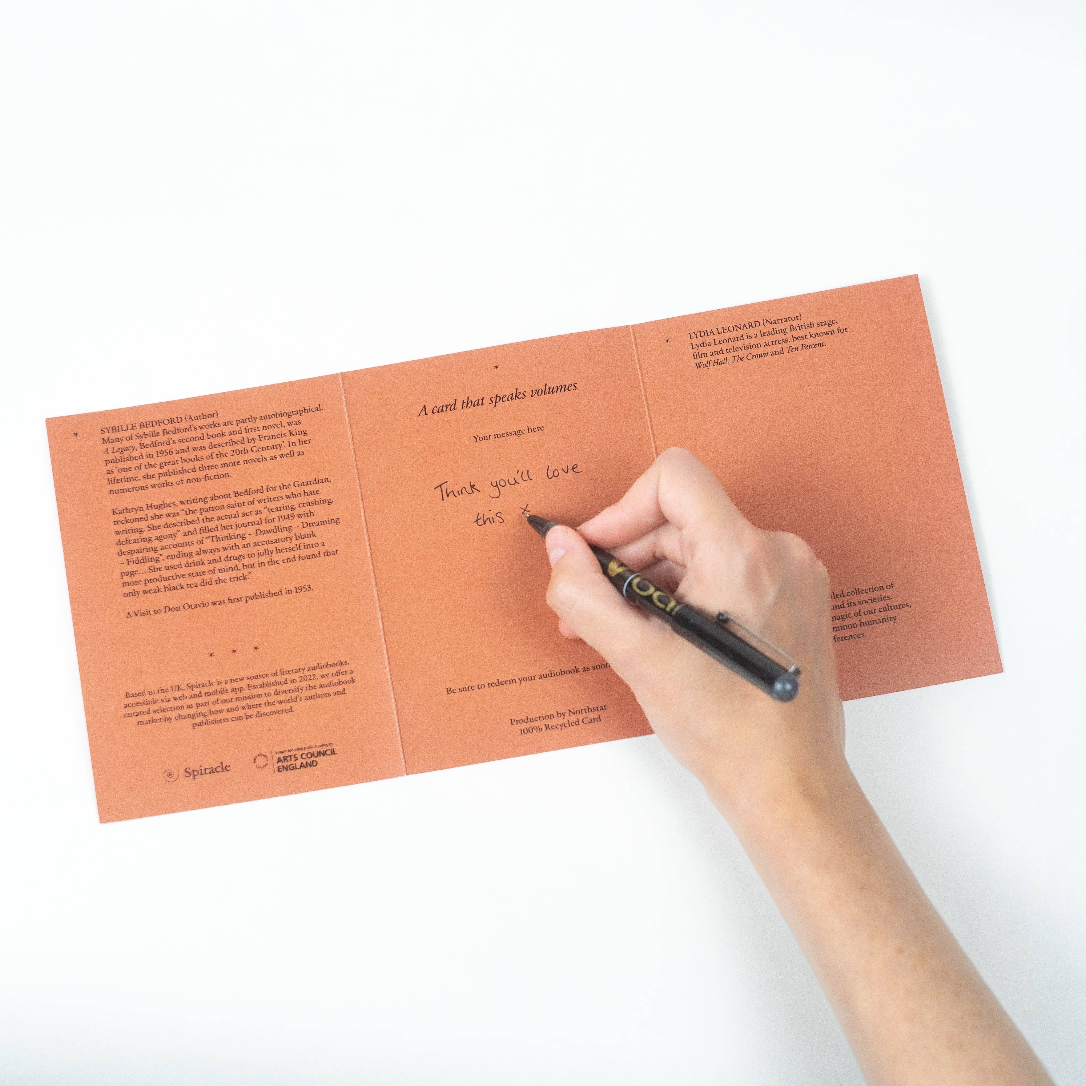 Spiracle Audiobooks – wholesale Everyday greeting card – Audiobook in a Card: To The Lighthouse by Virginia Woolf12