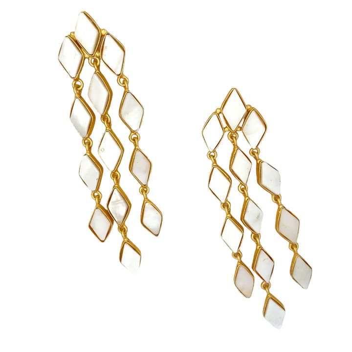 Orecchini eleganti Adamas (madreperla) per la vendita all'ingrosso da parte di GemAddicted