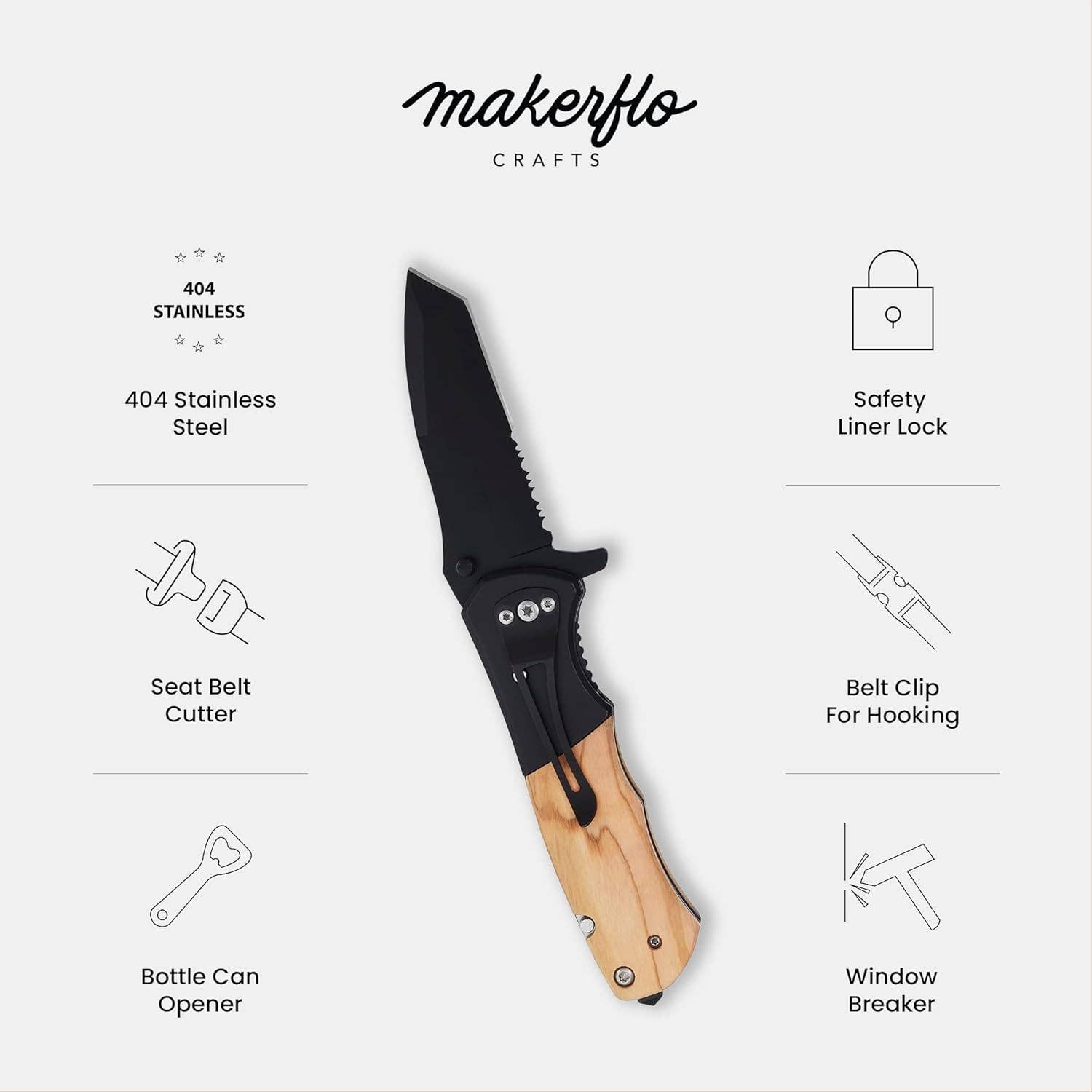 MakerFlo - Wholesale Pocket Knife/Holder - Pocket Knives - "The Beast"22