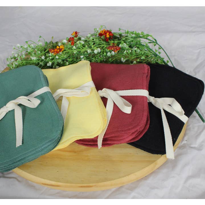 Healthy Body Head To Toe – wholesale Wash cloth – Child & baby – Organic Cotton Fleece Washcloths 4 Pack