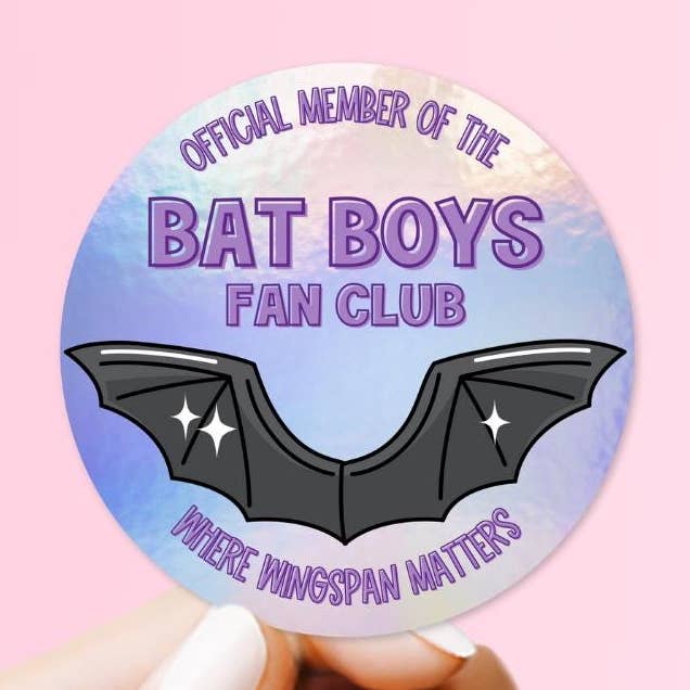 ACOTAR Bat Boys Holographic Sticker for wholesale by LifeLoveCreations