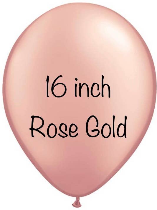 16 inch Rose Gold Balloons Qualatex Rose Gold Latex Balloons for wholesale by Hullaballoons