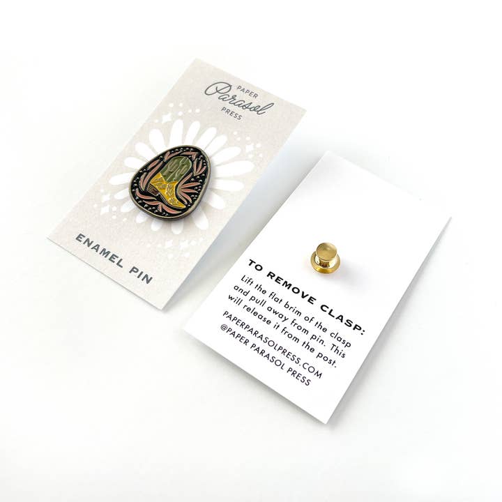 Paper Parasol Press - Wholesale Lapel Pin/Button - Baja Boot Enamel Pin