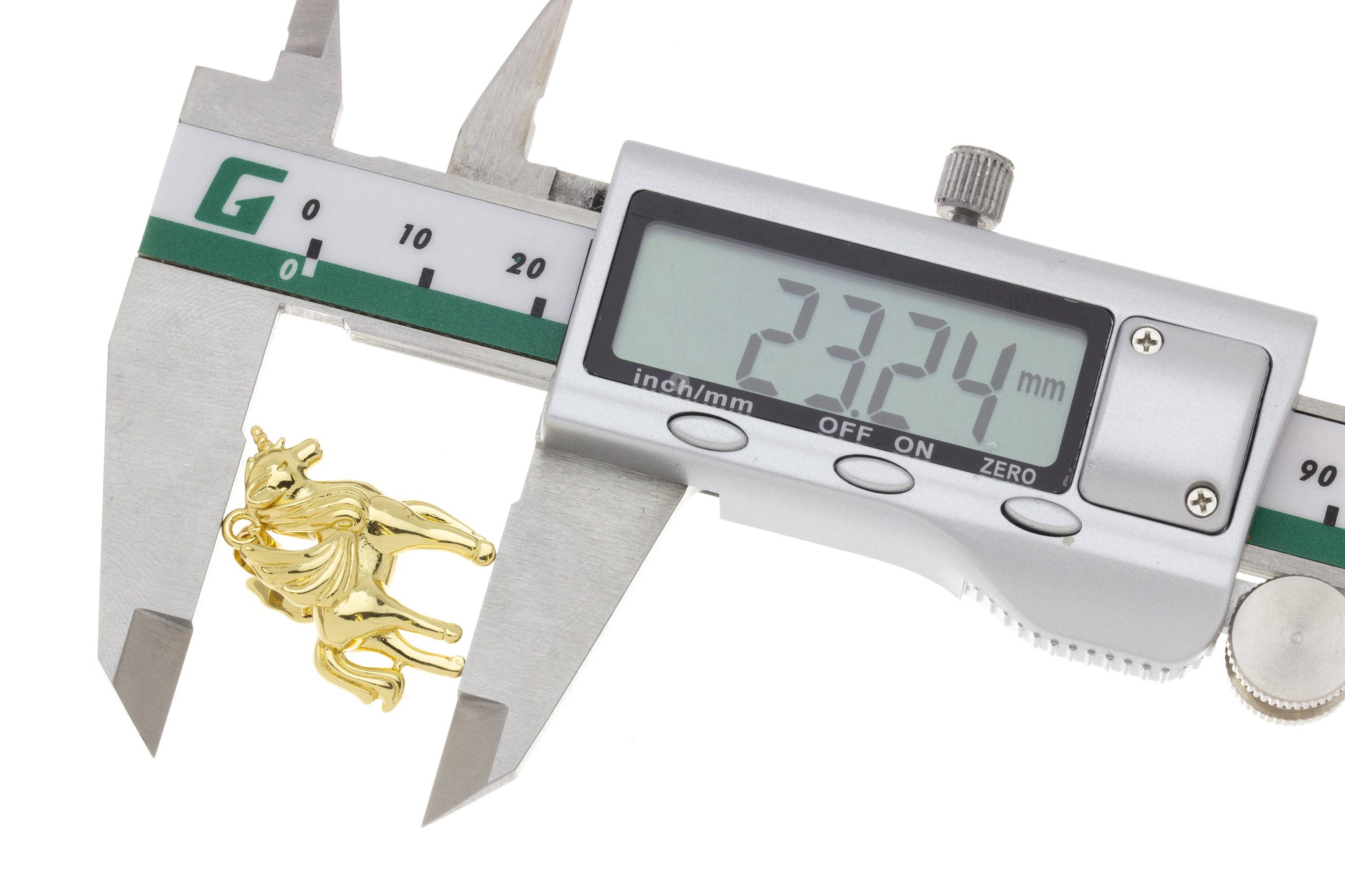 Jewel Pledge - Vente Breloques/médailles personnalisées - Pendentif Licorne en Or Fourniture de Fabrication de Bijoux DIY, CPG4644