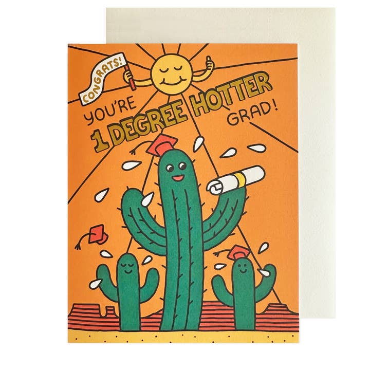 The Social Type - Wholesale Graduation Card - 1 Degree Hotter Grad Graduation Card
