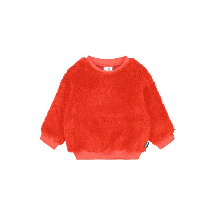Orange "Lulu bear" sweatshirt for wholesale by UPÉ
