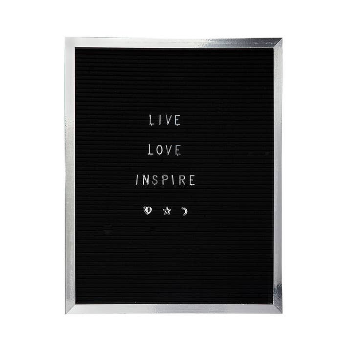 Philip Whitney by Godinger - Wholesale Sign - 16x20" Letterboard Silver/Black