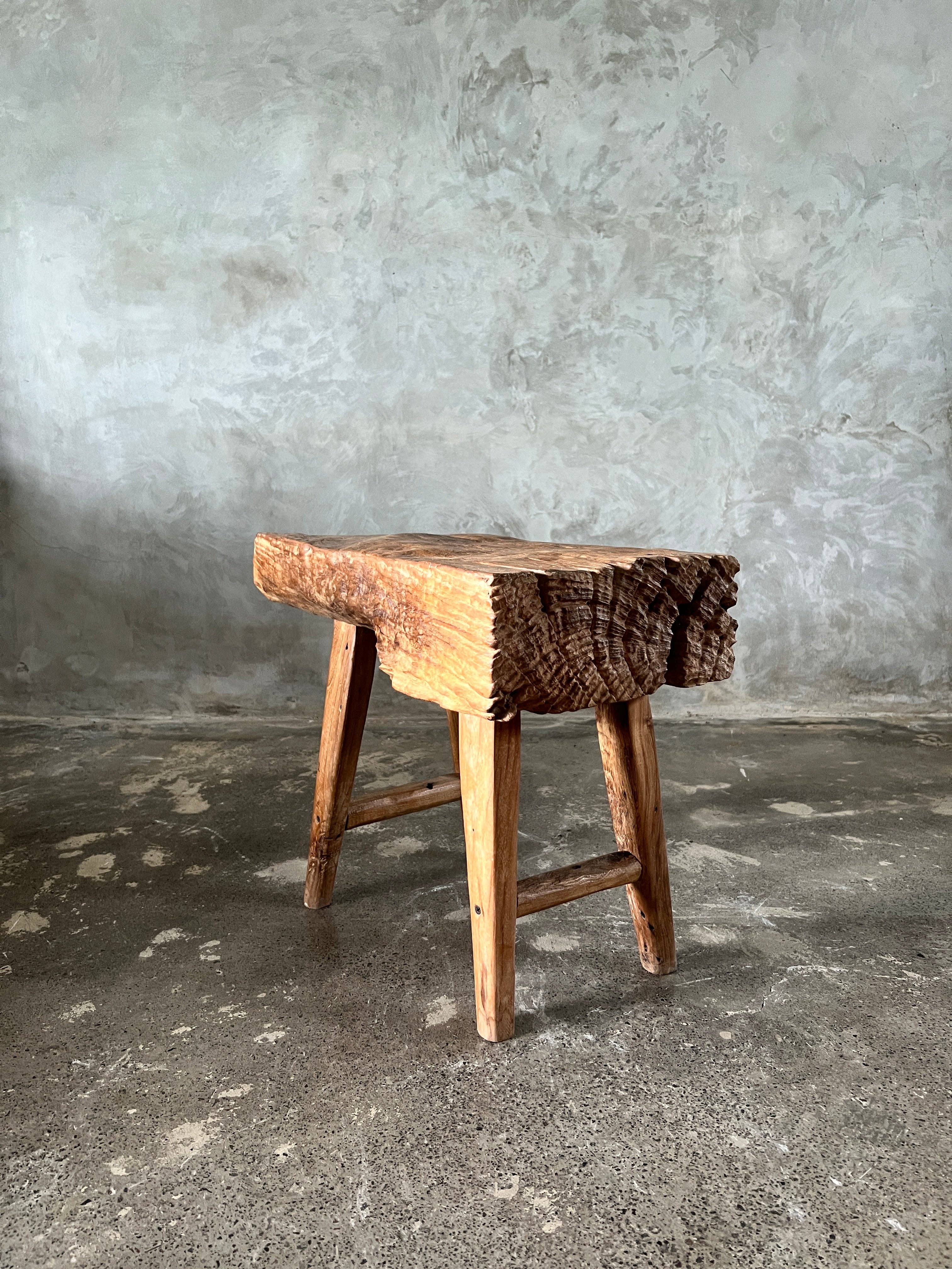 Office Objets - Wholesale Bench - Small organic bench in blonde Asian teak with four legs - Sepuluh18