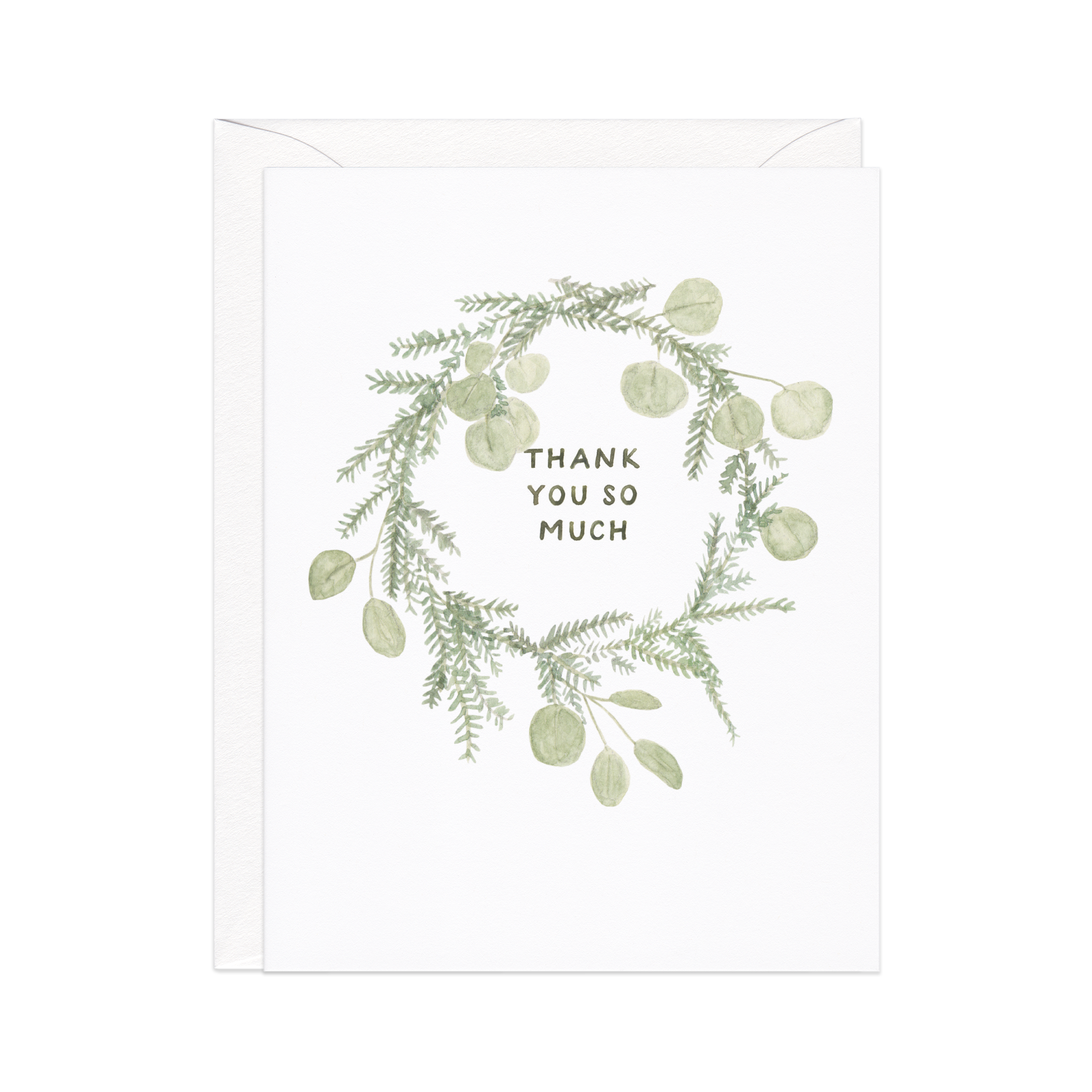 Amy Zhang - Wholesale Thank You Card - Thank You Wreath — Nature Inspired Thanks Card1