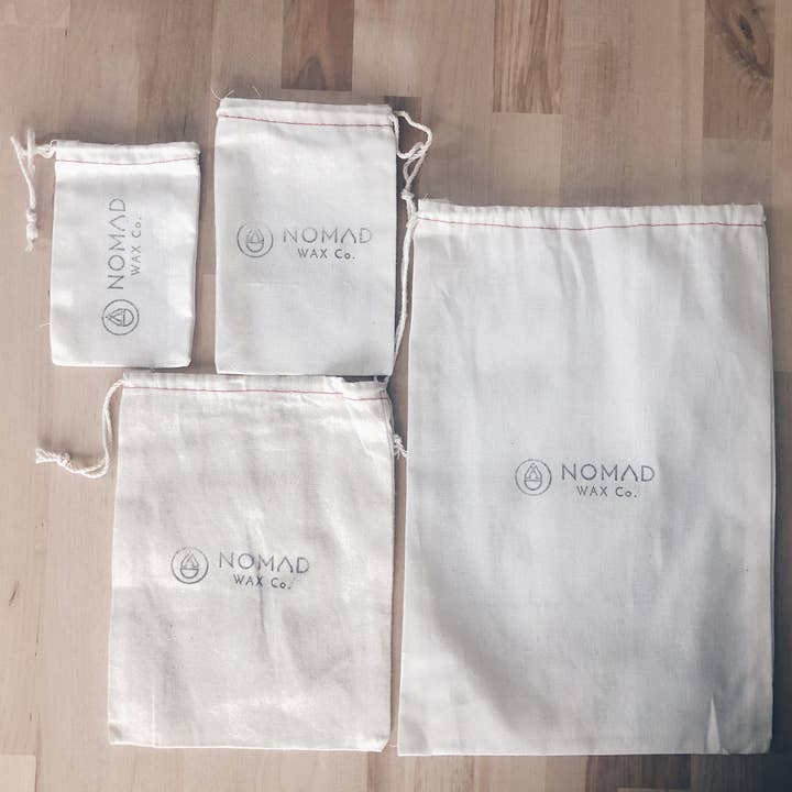 Nomad Wax Co. - Wholesale Food Storage Wrap/Bag - Branded Cotton Bag