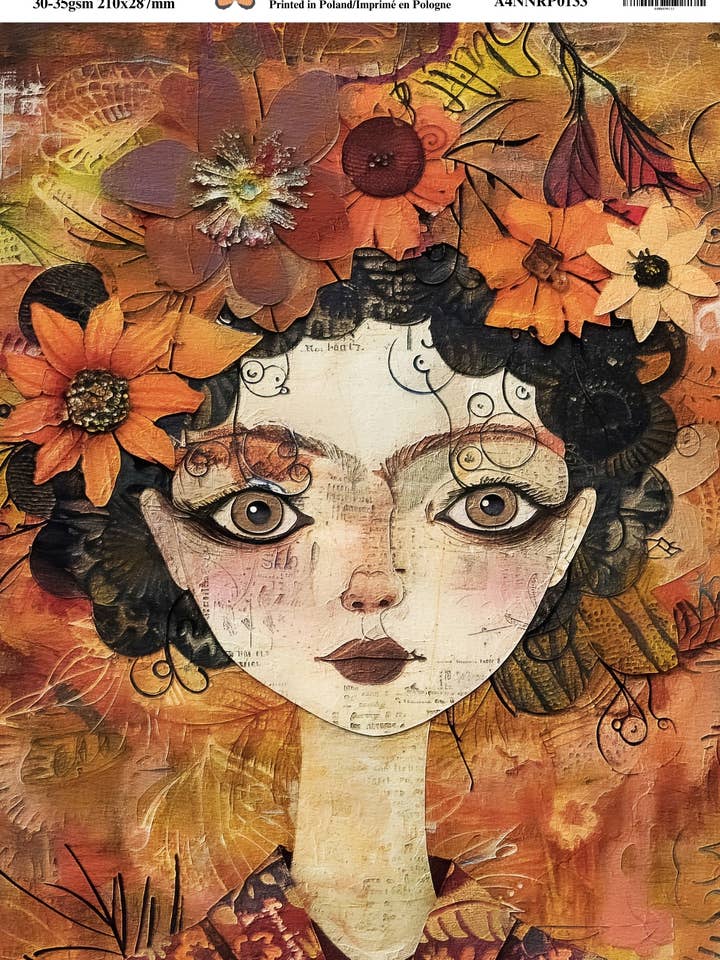 Ninny's Decoupage Rice Paper - Helen for wholesale by Ninnys Napkins