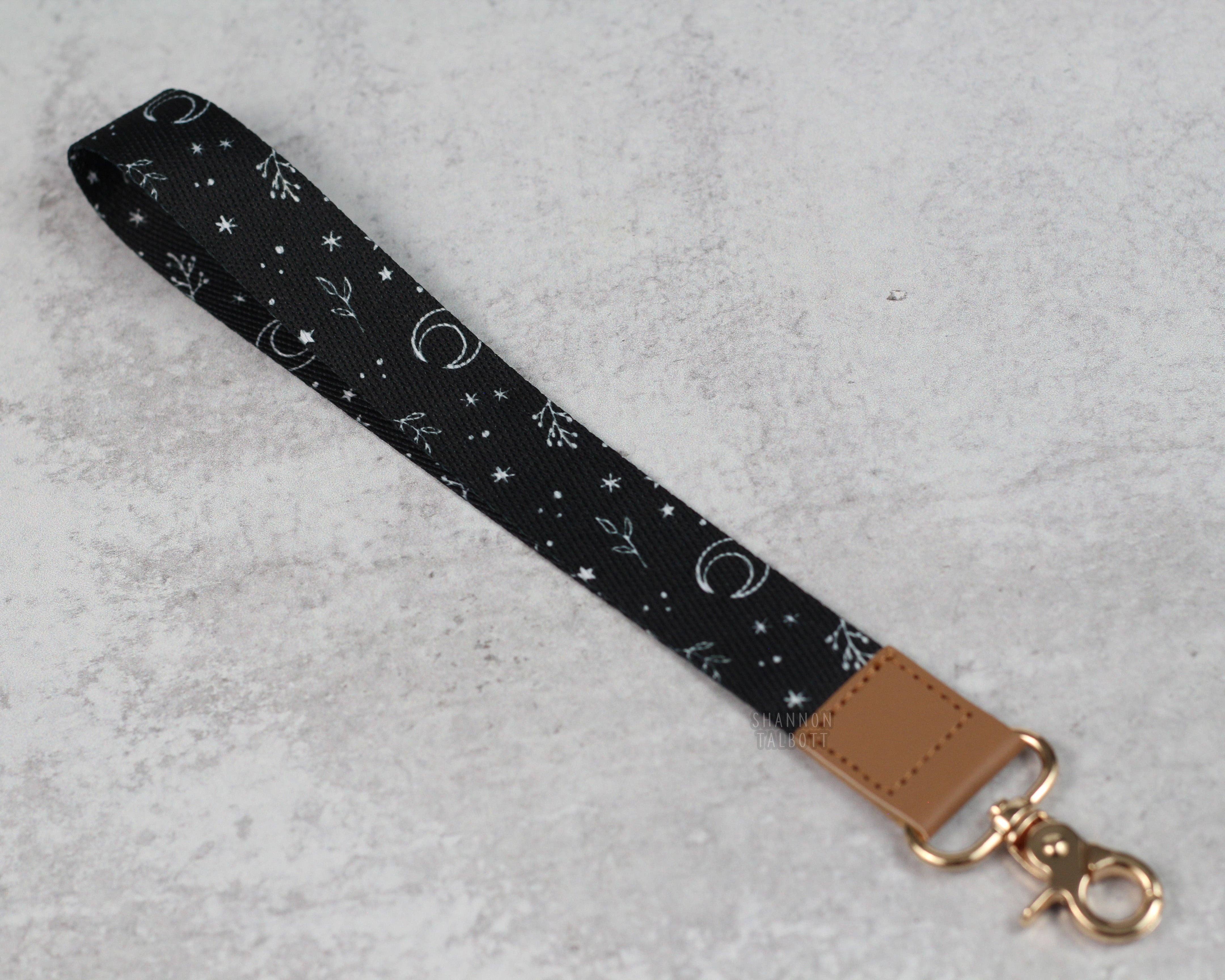Shannon Talbott - Wholesale Keychain - Unisex - Witchy Crescent Moon and Stars Lanyard Wristlet Keychain3