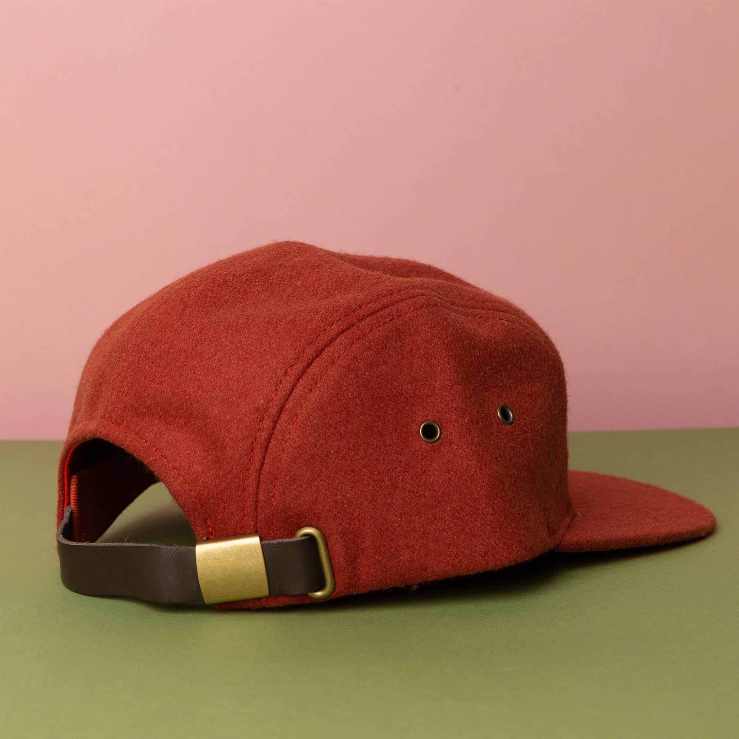 Tender Loving Empire - Wholesale Flat Brim Cap - Unisex - Grow Wildflowers Hat (Wool - Rust)2