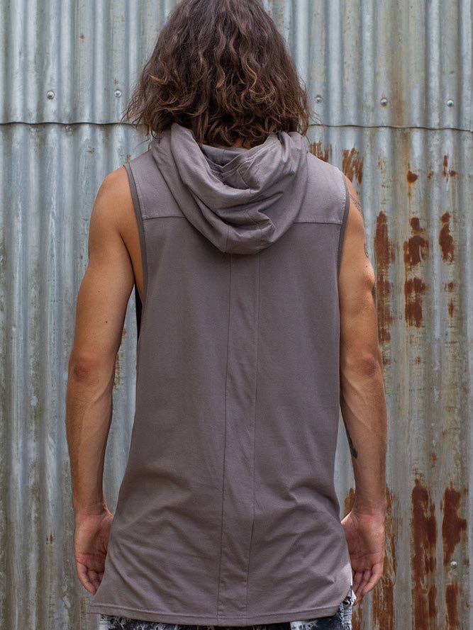 IDIS - Wholesale Tank Top - Men's - Hooded Tank - Grey3