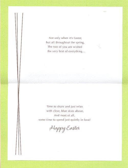 DICKENS INC. - Vente Cartes de Pâques - Fils et fille de Pâques | GBD | MD | GE25141-01F1