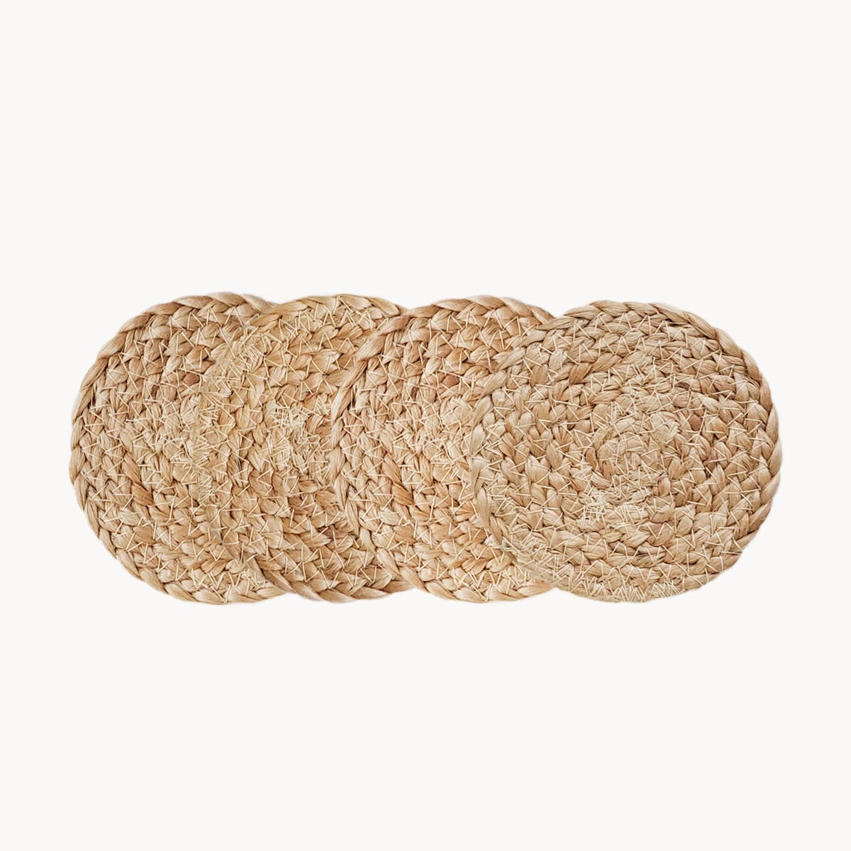 KORISSA - Wholesale Coasters - Handwoven Drink Coaster • Kata Natural Coaster-Set of 40