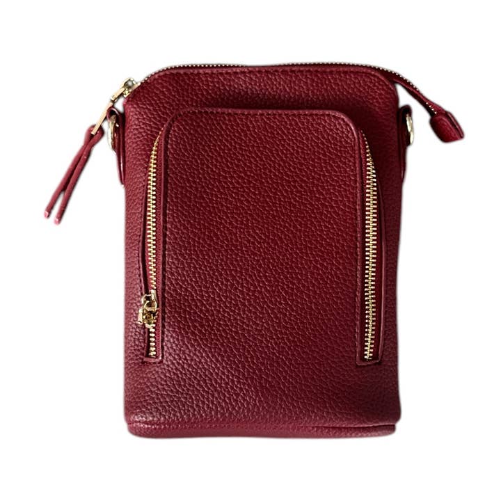 Kenze Panne - Wholesale Crossbody Bag - Women's - 3 ZIPPER CROSSBODY 17