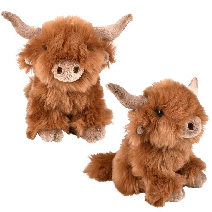 La Luna Bella - Toys - Wholesale Stuffed/plush toy – Kids & baby - 7" Buddy Highland Cow- LLB Plush Toys