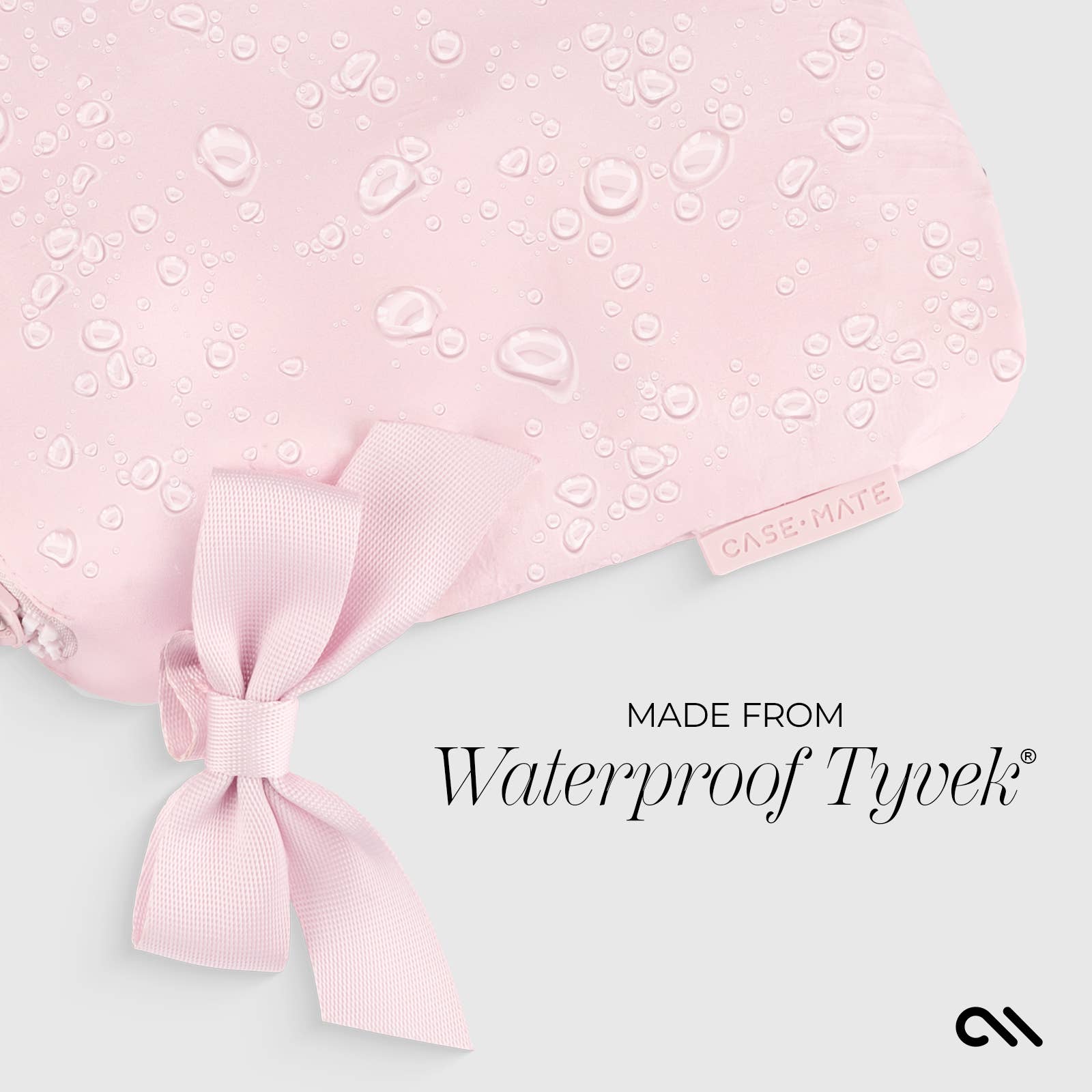 Case-Mate - Wholesale Makeup/Cosmetic Bag - Case-Mate Ballet Pink Bow Waterproof Zip Pouch5