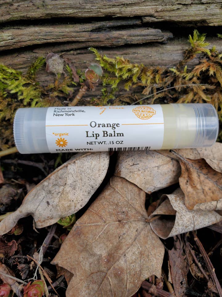 Orange Lip Balm for wholesale by Earthly Remedies By Erin