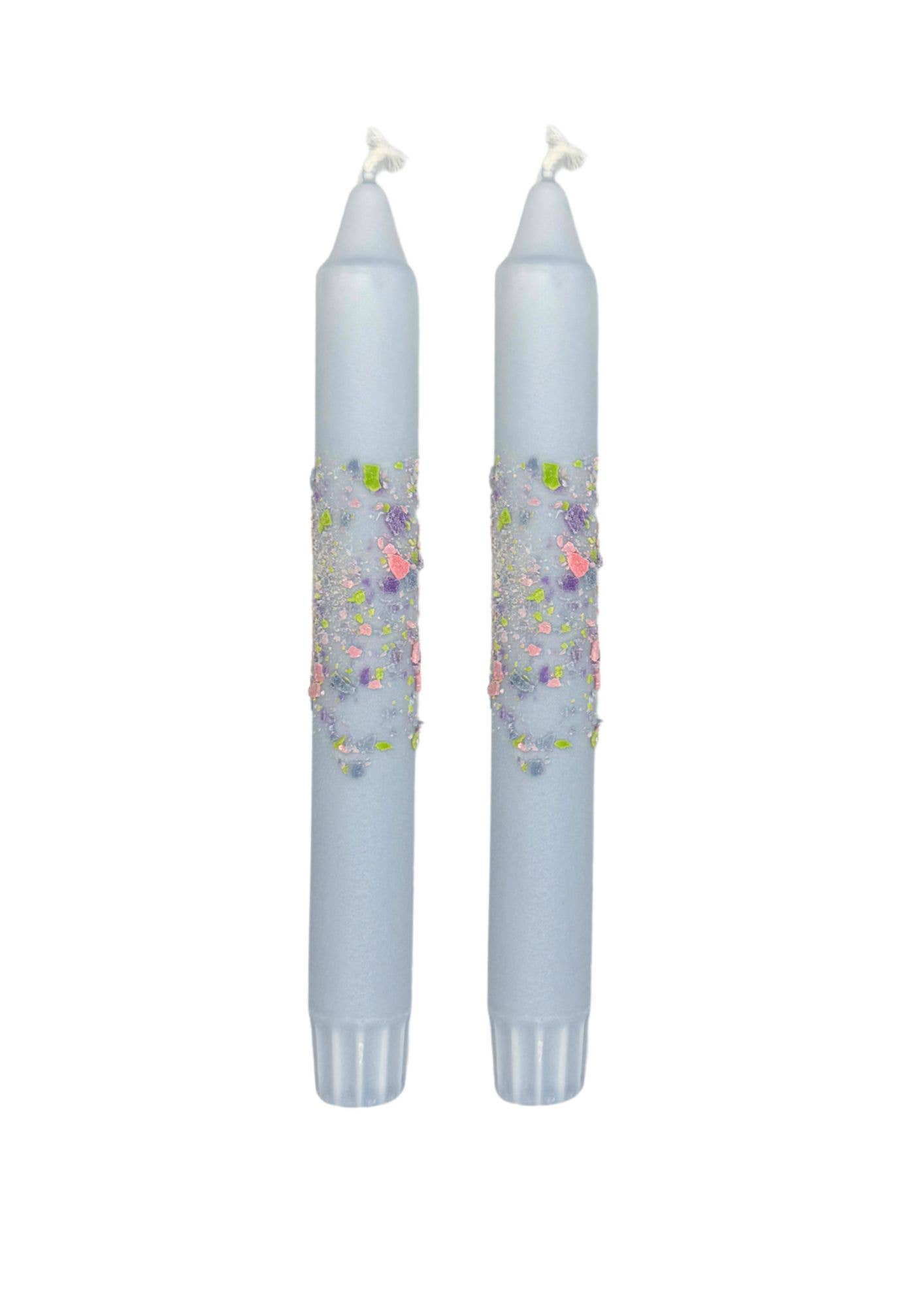 Lovelymess Studio – Engroshandel Stearinlys/lysestage – Confetti Candles, light blue0