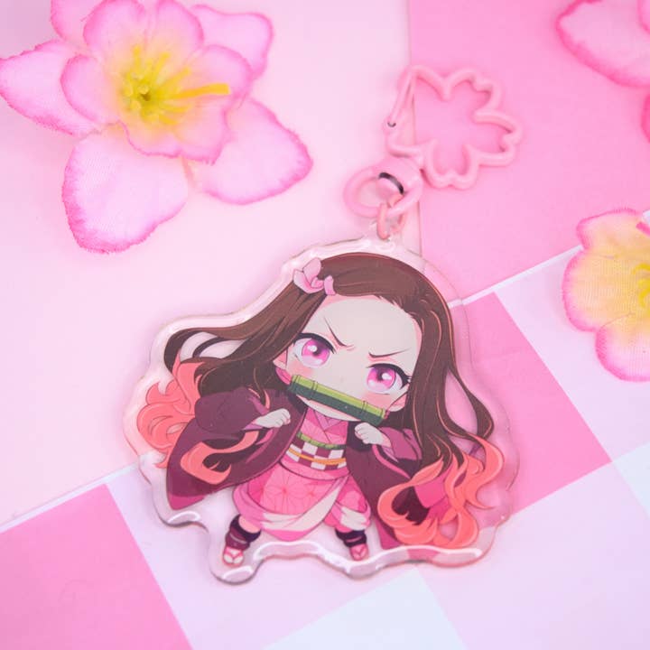 Kawineko - Wholesale Keychain - Women's - Nezuko Demon slayer acrylic keychains anime manga