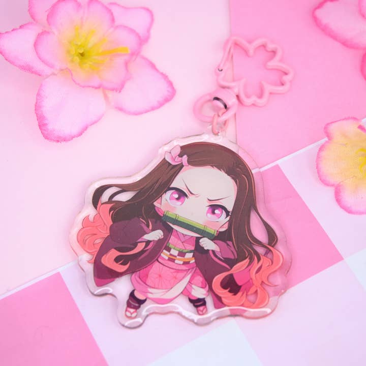 Kawineko - Wholesale Keychain - Women's - Nezuko Demon slayer acrylic keychains anime manga 2