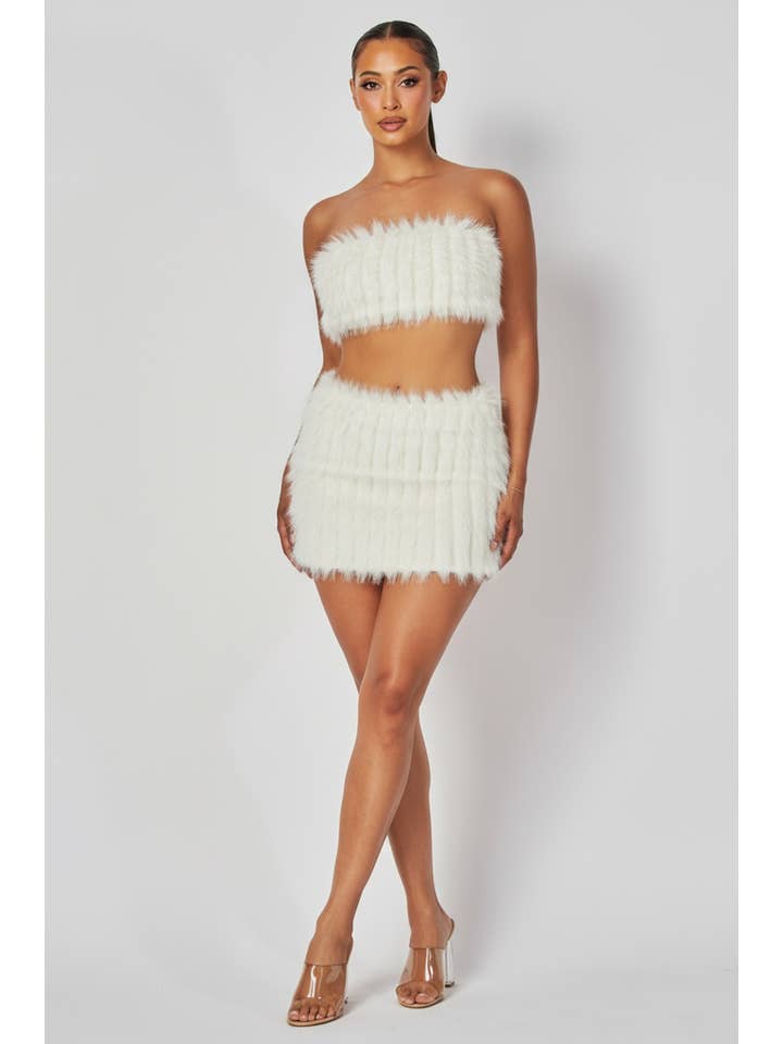 5besties inc – wholesale Top & skirt set – Women's – FAUX FUR 2 PIECE SET9