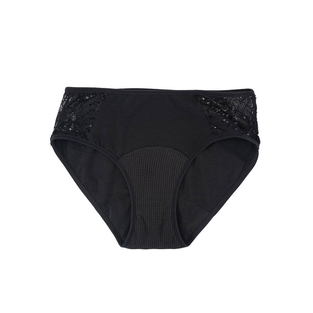 Noir Culotte Taille Moyenne en Coton for wholesale on Faire7