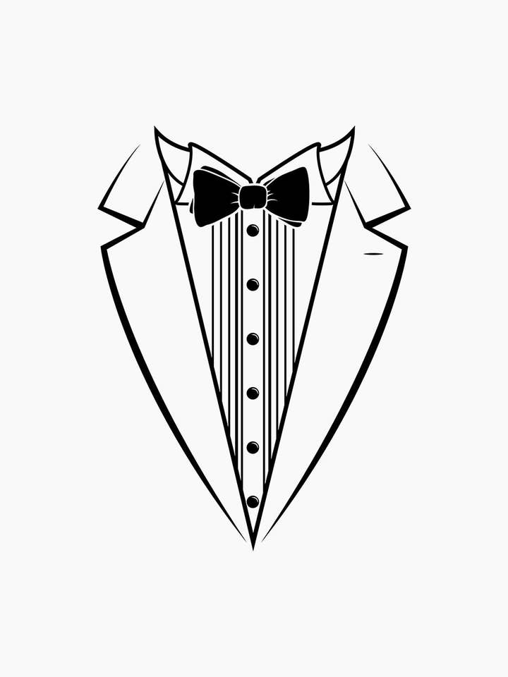 Threadheads – wholesale Screen printed t-shirt – unisex – Tuxedo T-Shirt5