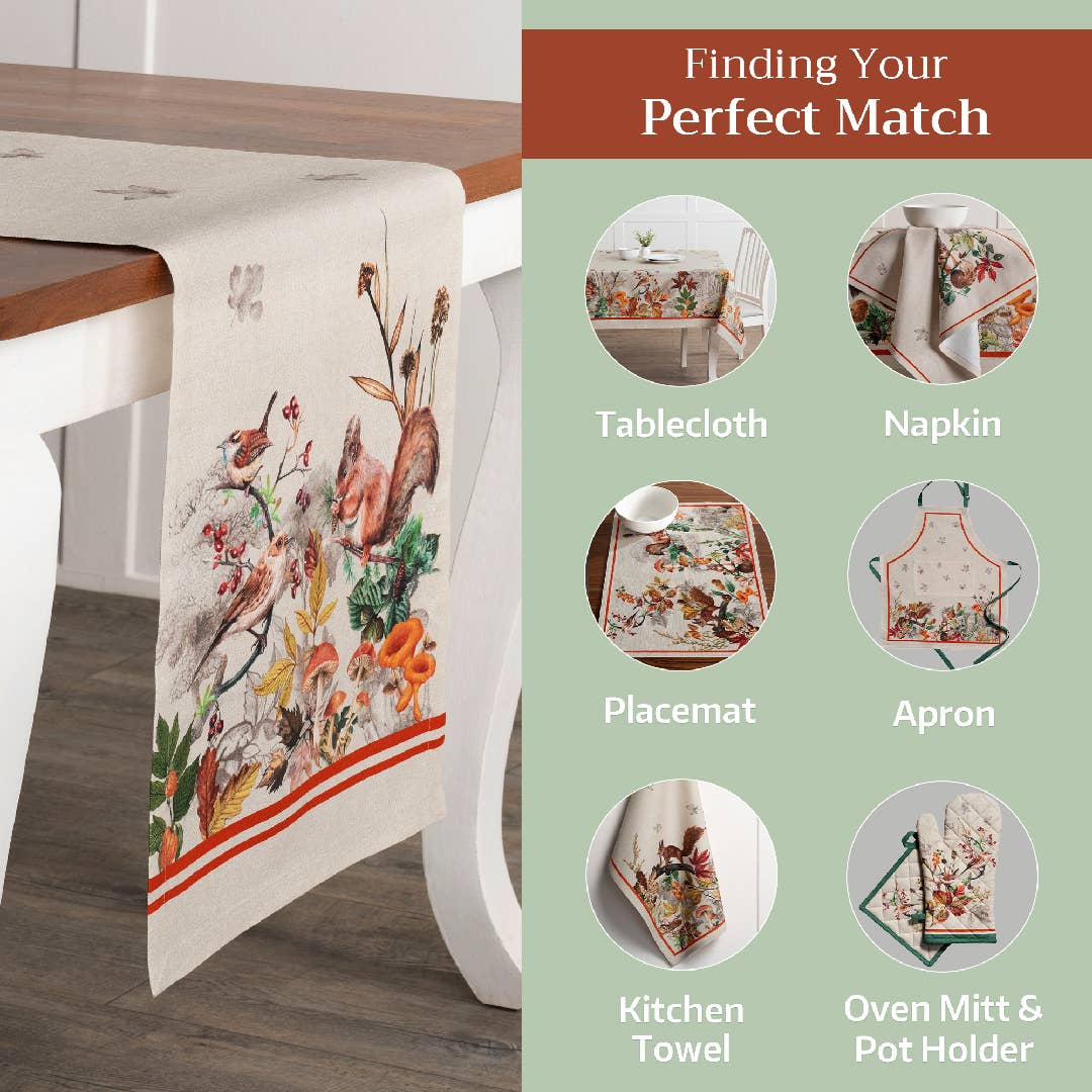 Maison d'Hermine - Design in Every Thread - Wholesale Table Runner - Table Runner 100% Cotton - Single Layer - Recolte Fall11