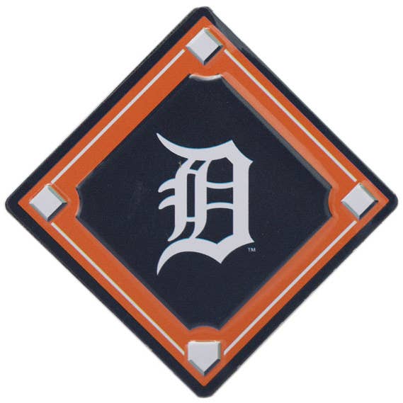 Detroit Tigers Baseball Diamond Logo Magnet for wholesale by Open Road Brands, LLC