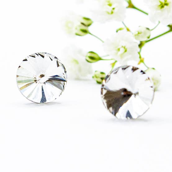 Brincos Redondos Crystal Austríaco por atacado de EarSense Earrings