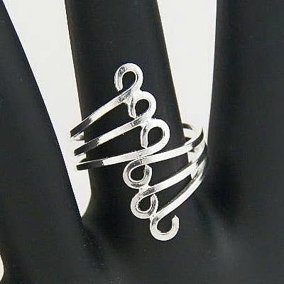 Costello International - Venta al por mayor Anillo de banda/apilable - Anillos de plata Art Deco12