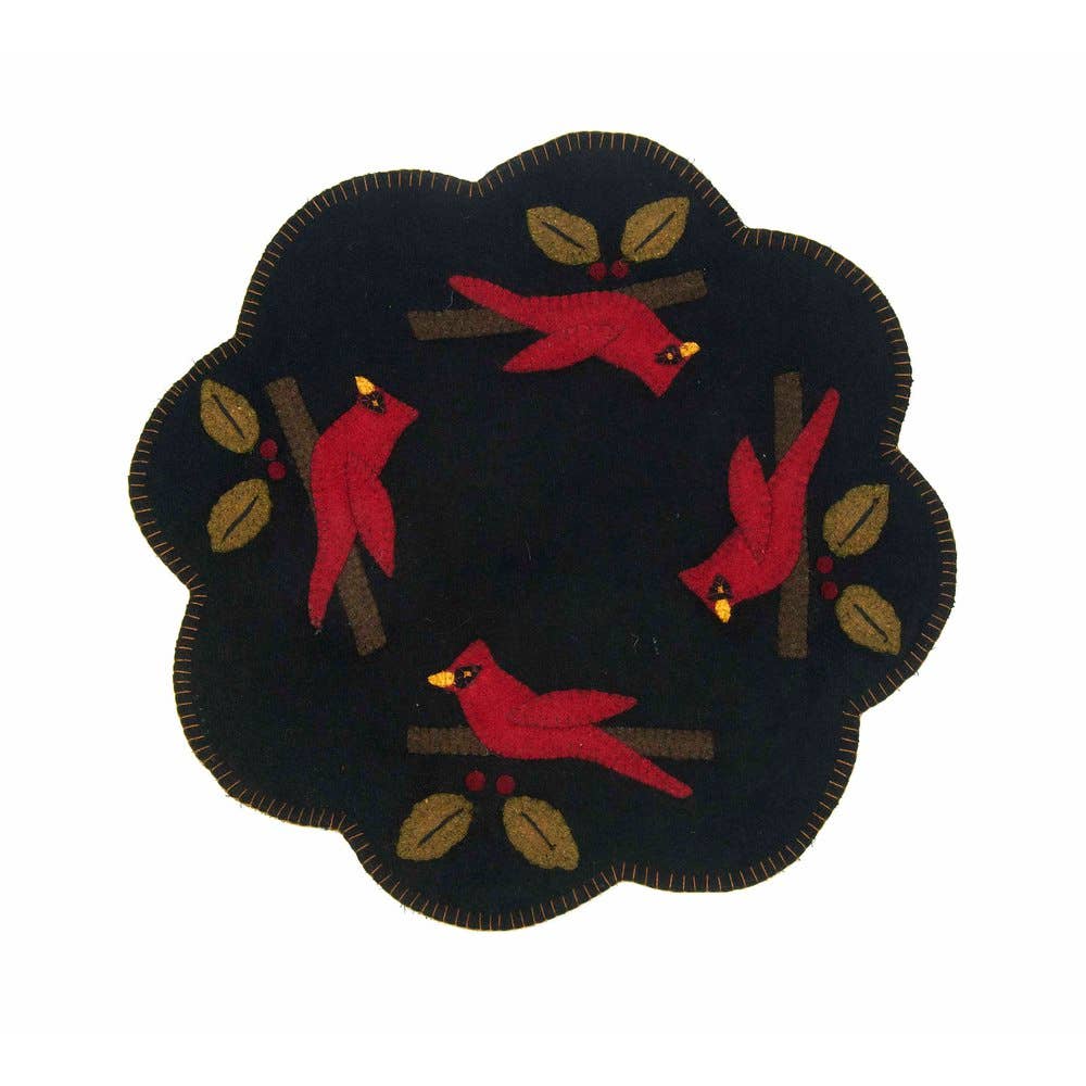 Noir Cardinal Noel Tapis de bougie Noir en vente sur Faire