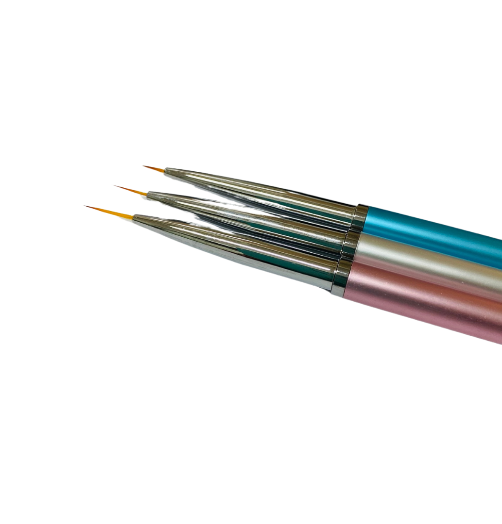 sesioMWorld - M·O·I Professional - Wholesale Nail Art/Decal - NAIL ART DECO kit 3 short nail decorating brushes1