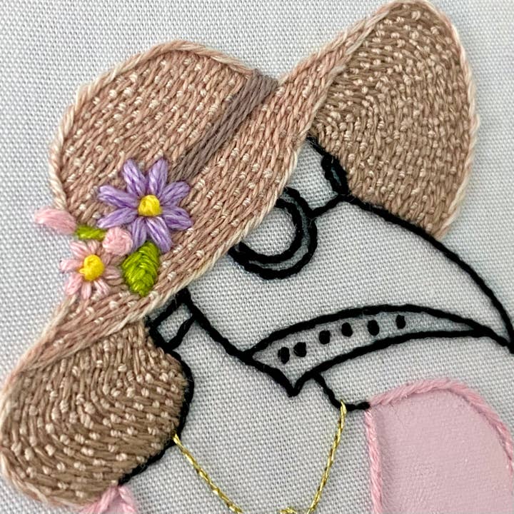 Stitches By Tiff - Wholesale Embroidery/Cross Stitch Supplies - Spring Plague Doctor Girl Craft DIY Embroidery Kit