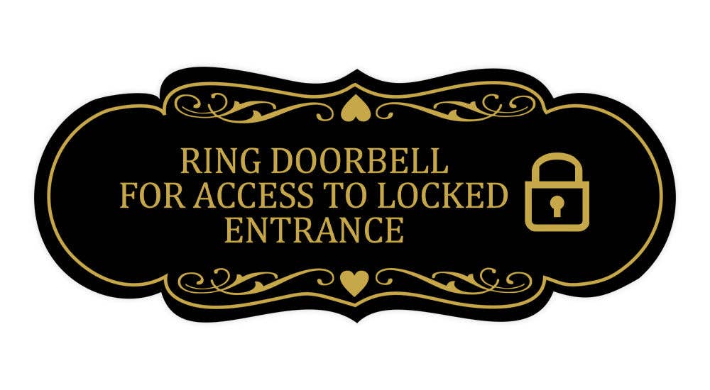 All Quality - Vente Pancarte - Panneau ByLITA Designer Ring Doorbell pour accès à l'entrée verrouillée mur ou porte6