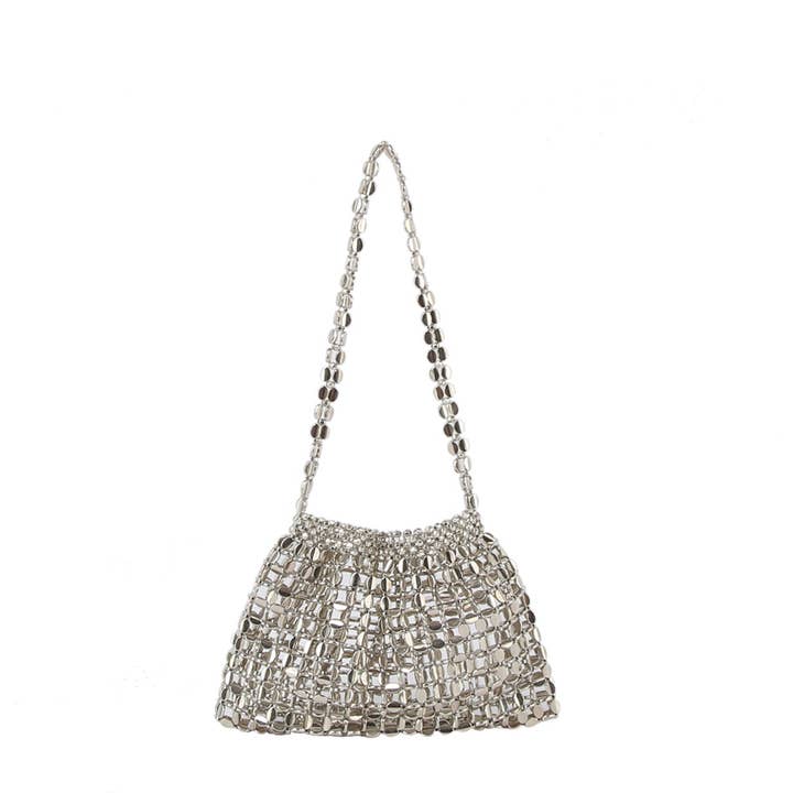 Handbag Factory Corp - Wholesale Clutch bag – women's - Metal mesh evening shoulder bag4