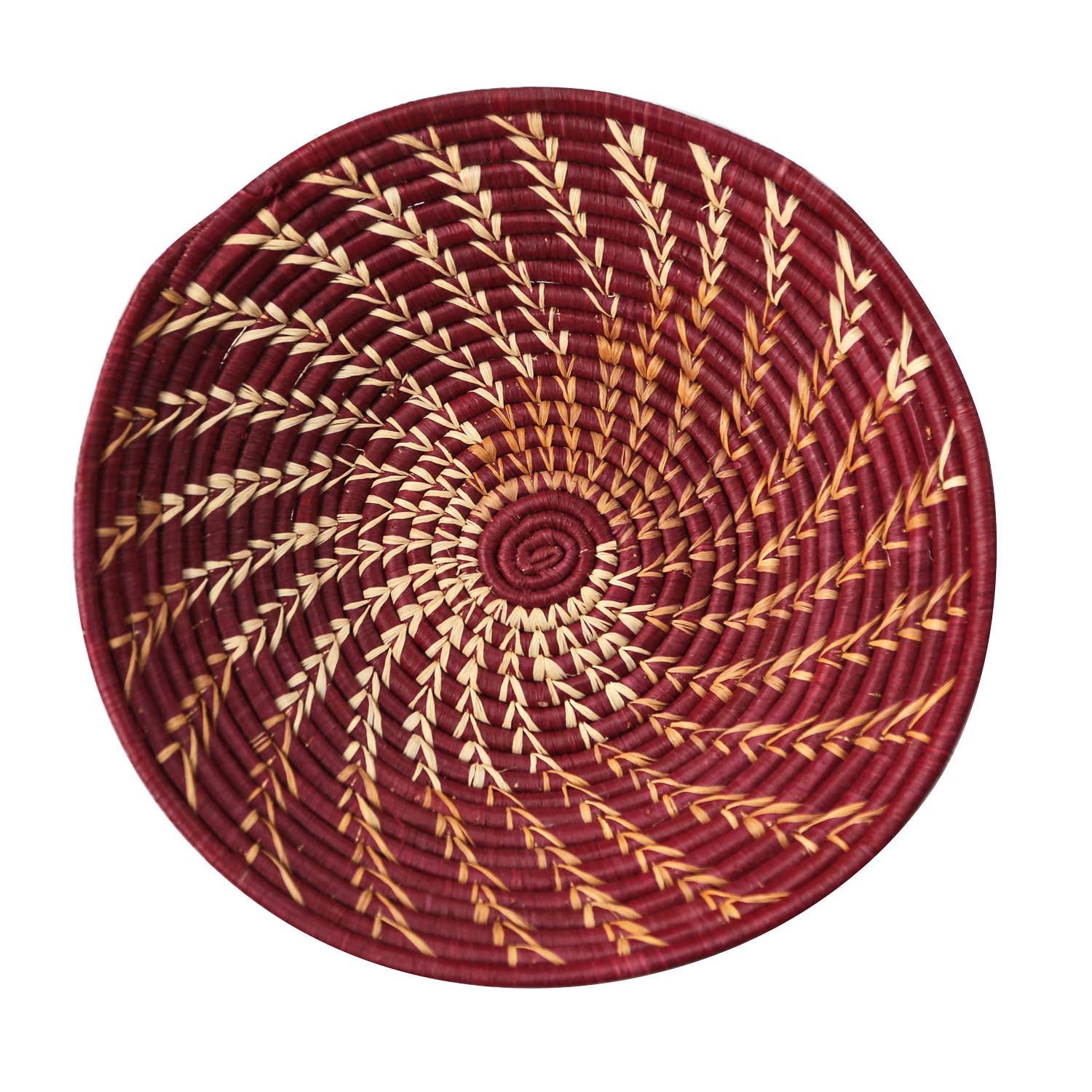 Ten Thousand Villages - Wholesale Basket - Burgundy Twist Basket1