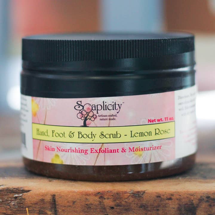 Gommage au sucre pour les mains, les pieds et le corps à la citronnelle pour la vente par Soaplicity