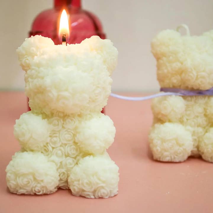 Vela con Forma de Oso de Peluche | Vela de Oso de Peluche Regalo para venta al por mayor de Wildestdreams.flowers