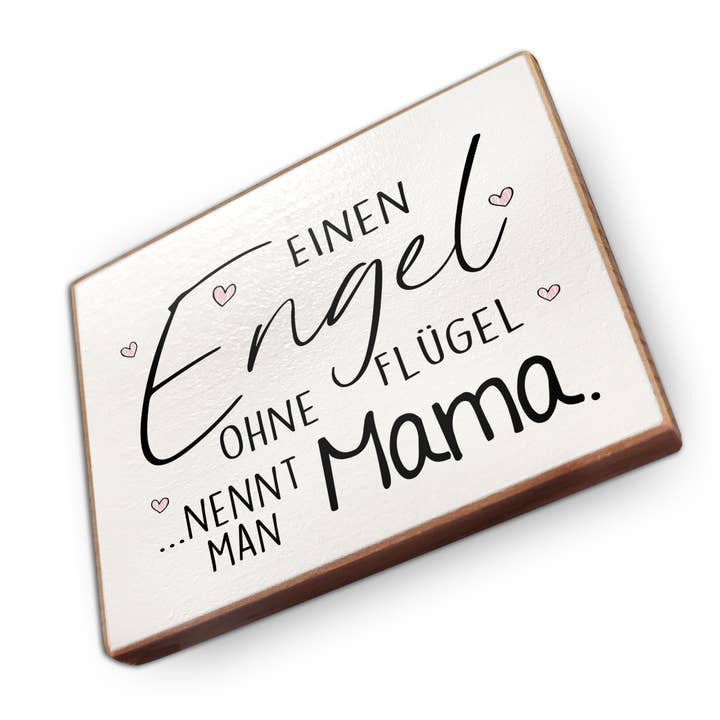 Kühlschrankmagnet Aus Buchenholz - Einen Engel Ohne Fluegel für den Großhandel von wammi