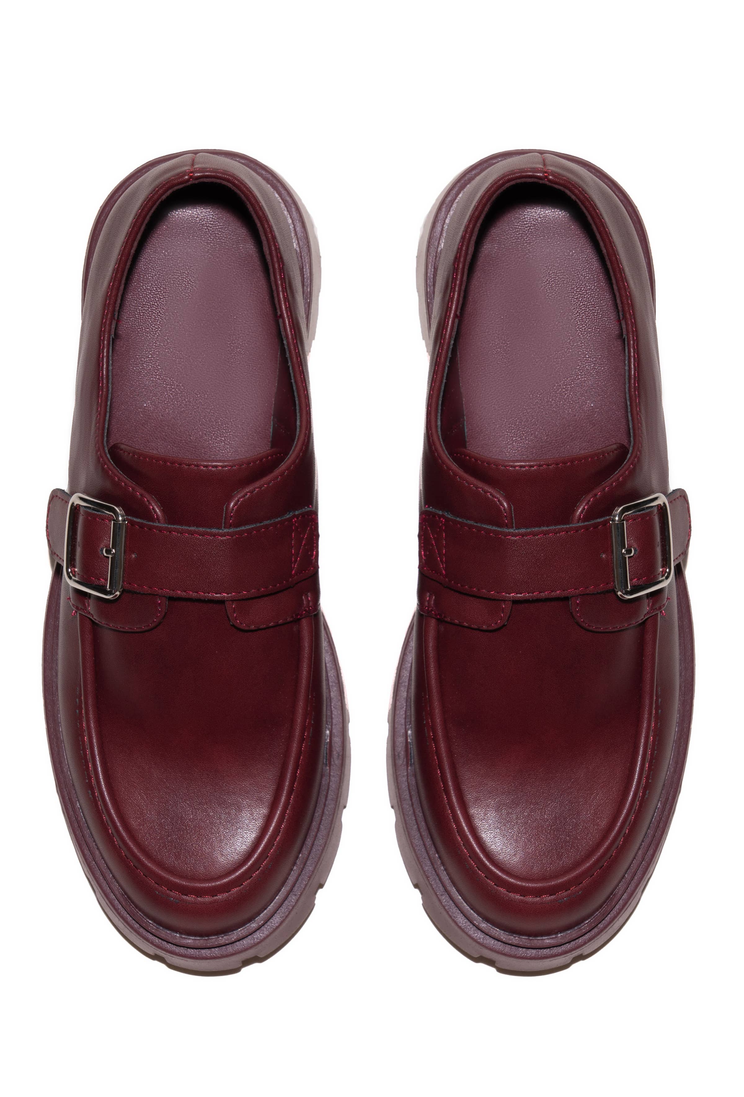 C'M PARIS - Wholesale Loafers - Women's - Chunky Loafer with Strap and Buckle 77-65310