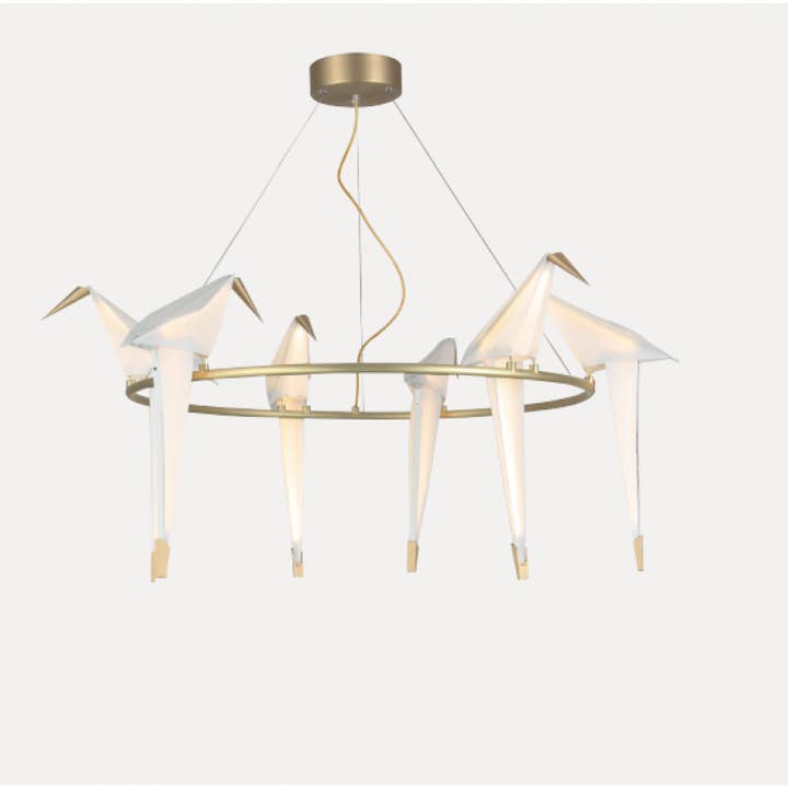 Alan Mizrahi Lighting Design - Wholesale Chandelier/Hanging Light - QZ8113 PERCH BIRD CHANDELIER1