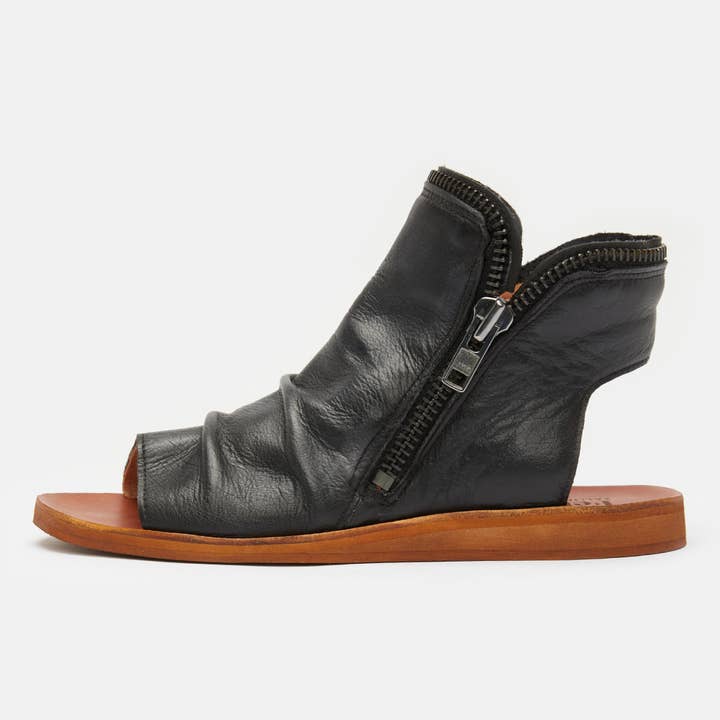 Dame sandal Carolina D054 Lavado sort for engroshandel hos Felmini